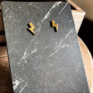 ⚡️ Gold Stainless Lightning Bolt Studs⚡️